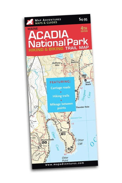 Acadia National Park Hiking & Biking Trail Map