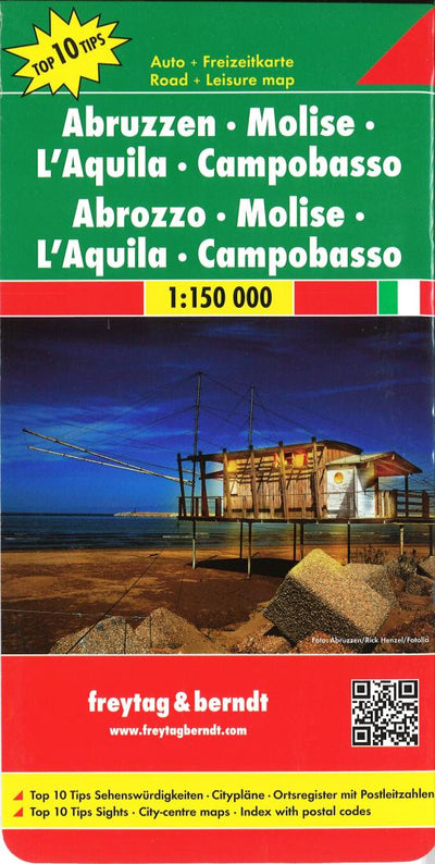 Abruzzen: Molise: L'Aquila: Campobasso = Abrozzo: Molise: L'Aquila: Campobasso Travel Map