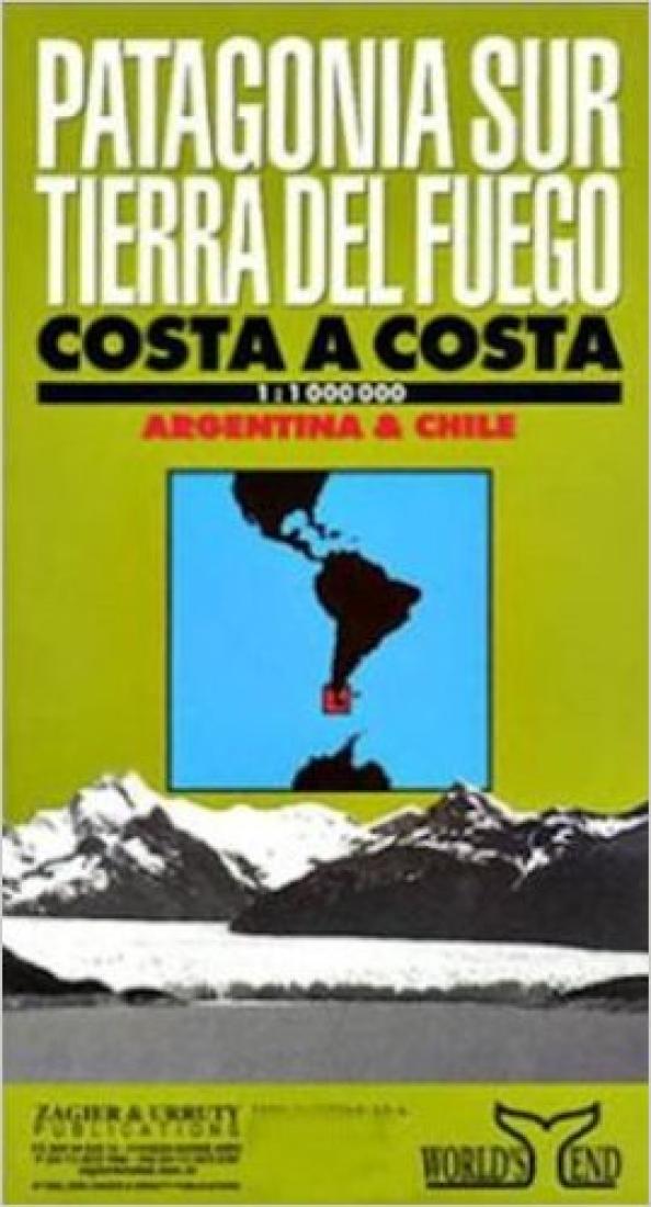 Patagonia Sur: Tierra Del Fuego: Costa A Costa Travel Map