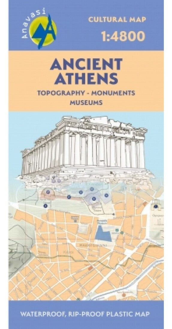 Ancient-Modern Athens Travel Map