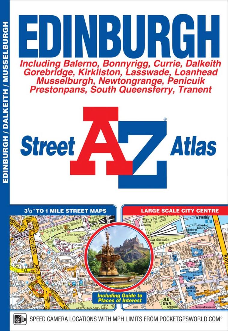 Edinburgh A-Z Street Atlas Road Map