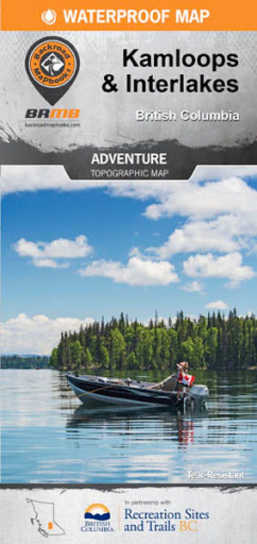 Kamloops And Interlakes Hiking Map