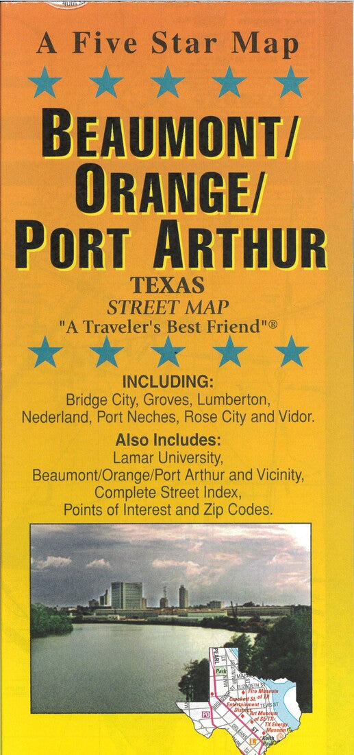 Beaumont / Orange / Port Arthur Road Map