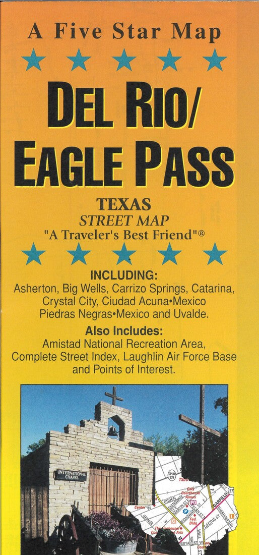 Del Rio / Eagle Pass  Road Map