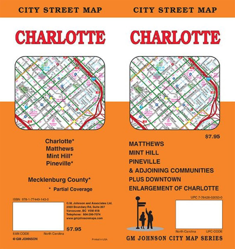 Charlotte, NorthCarolina Street Map