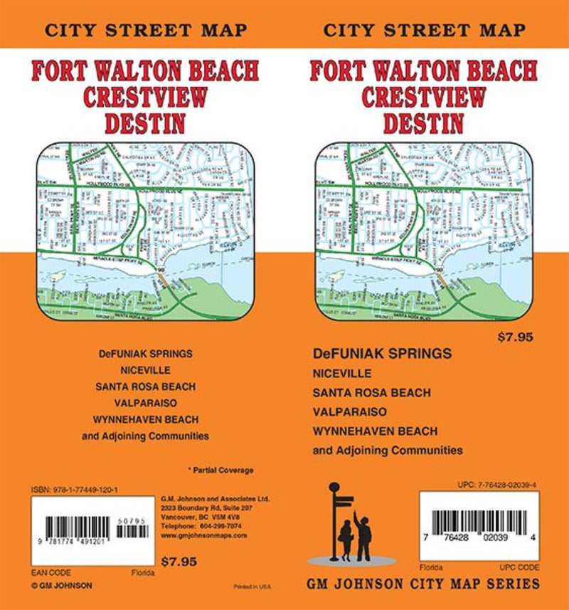 Fort Walton Beach / Destin, Florida Street Map
