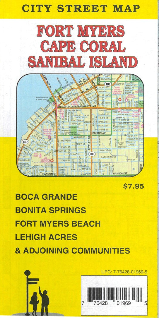 Fort Myers Cape Coral Sanibal Island City Street Map