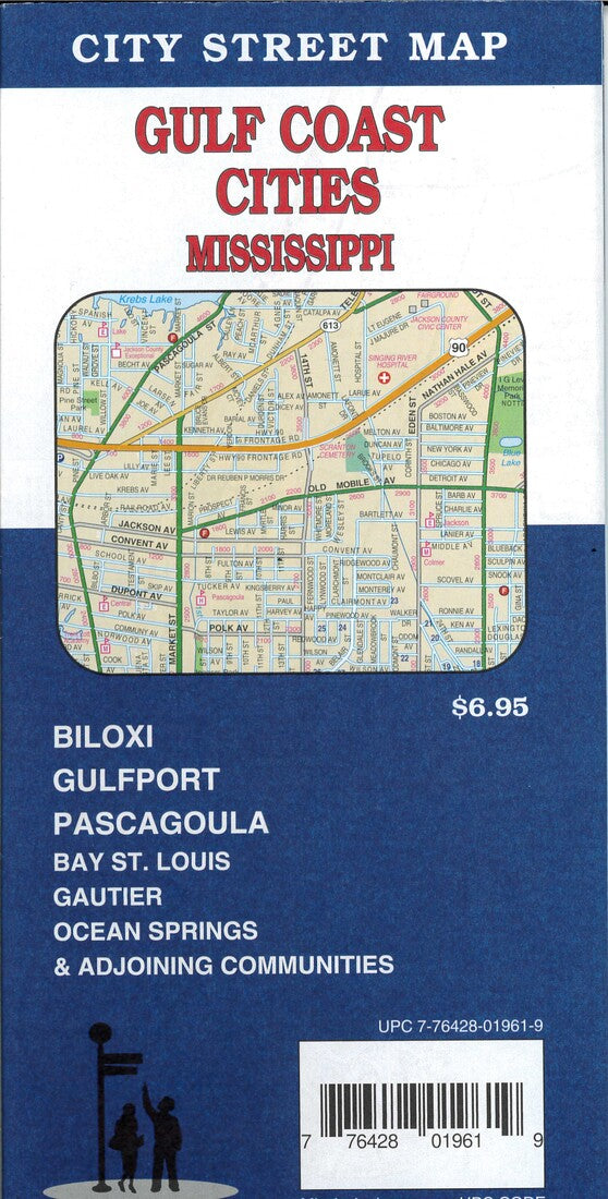Gulf Coast Cities City Street Map