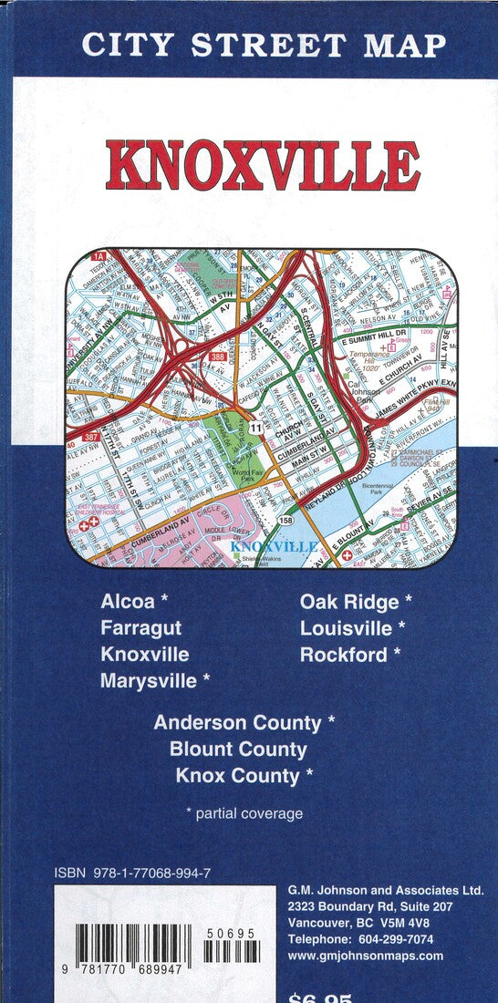 Knoxville City Street Map