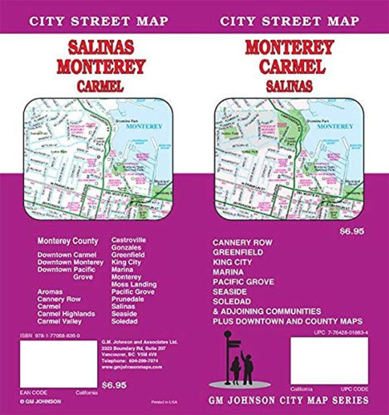 Monterey: Carmel: Salinas: City Street Map = Salinas: Monterey: Carmel: City Street Map