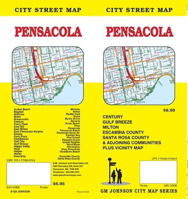 Pensacola: City Street Map