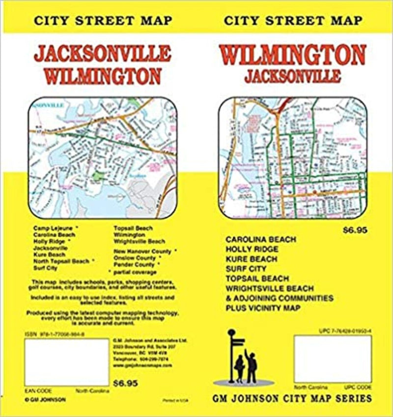 Camp Lejeume*, Carolina Beach, Holly Ridge *, Jacksonville, Kure Beach, NorthTopsail Beach*, Surf City, Topsail Beach, Wilmington, Wrightsville Beach, New Hanover County*, Onslow County*, Pender County*  *Partial Coverage Road Map