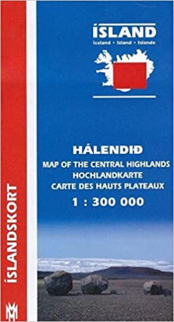 Hálendiskort/Highlands 1: 300 000 - Quarter Map