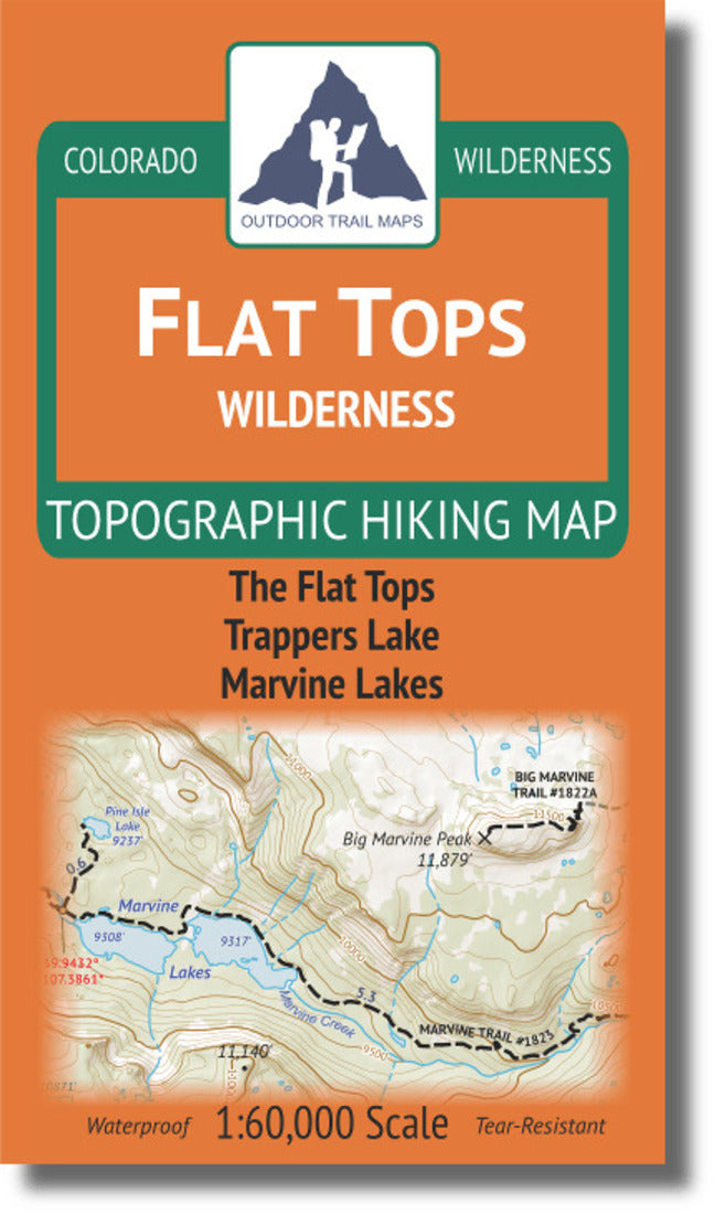 Flat Tops Wilderness 1:60K Travel Map