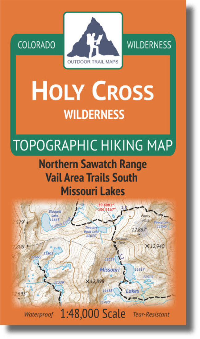 Holy Cross Wilderness 1:48K Travel Map
