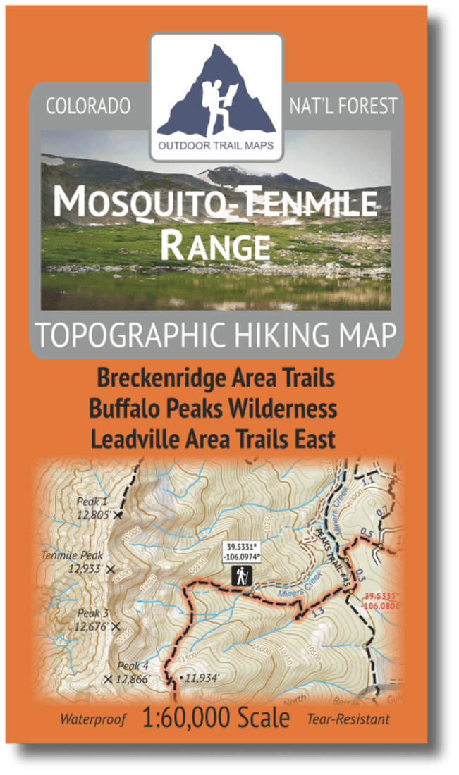 Mosquito Range - Tenmile Range 1:60K Travel Map