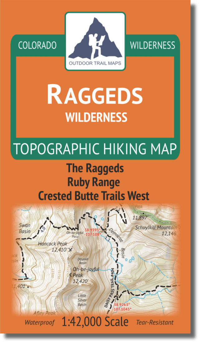Raggeds Wilderness Travel Map