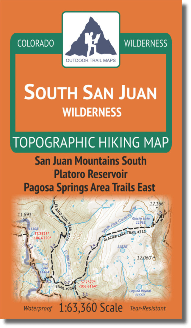 SouthSan Juan Wilderness Travel Map