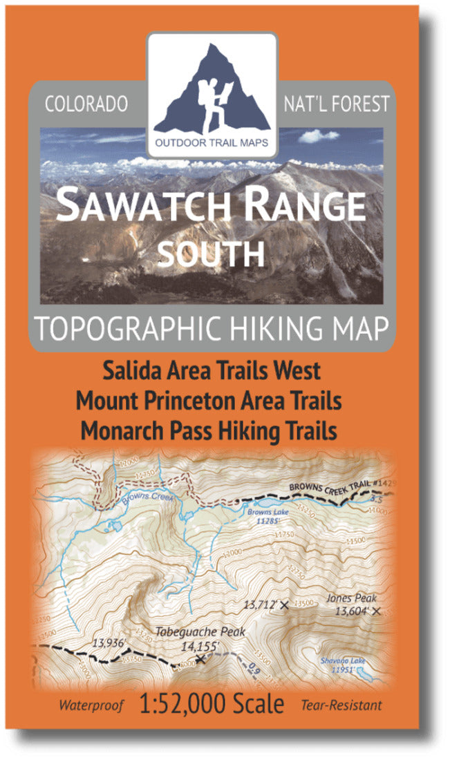 Sawatch Range South1:52K Travel Map
