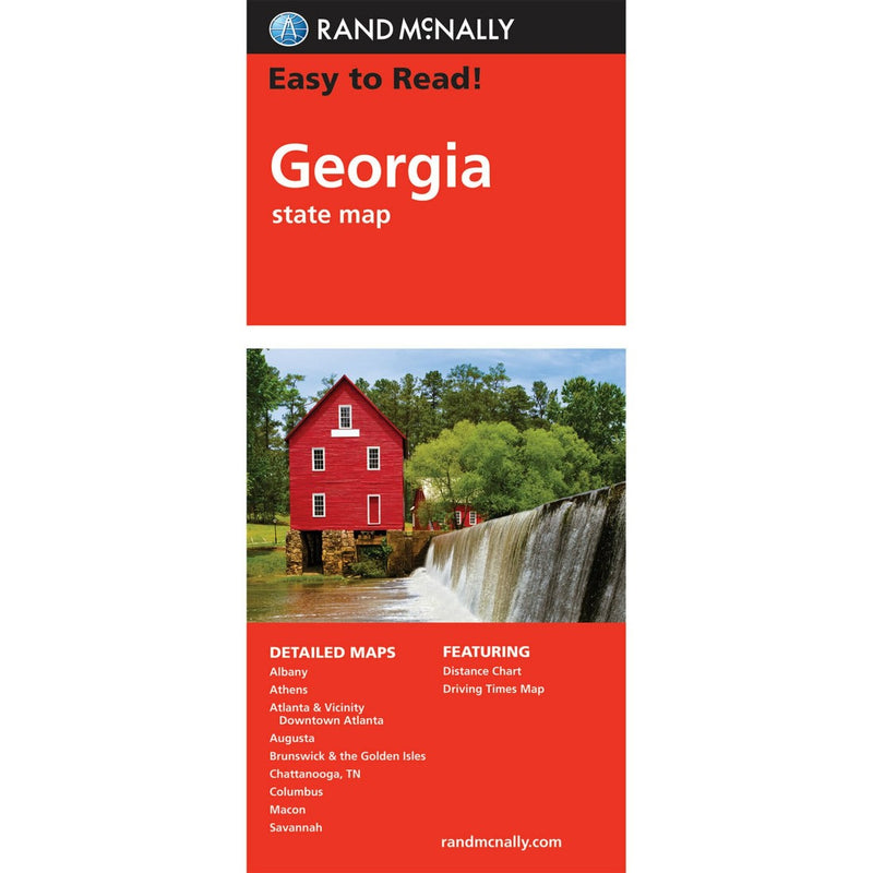 Georgia Easy To Read Folded Map