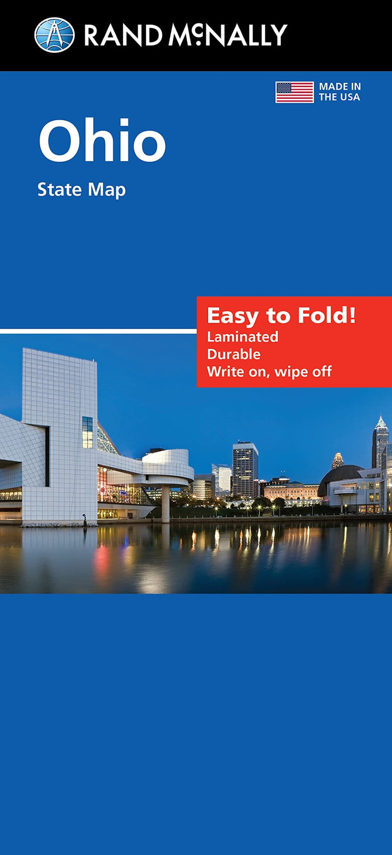 Ohio, Easy To Fold Road Map