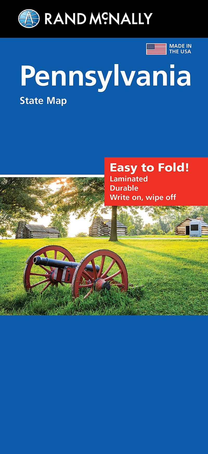 Pennsylvania, Easy To Fold Road Map