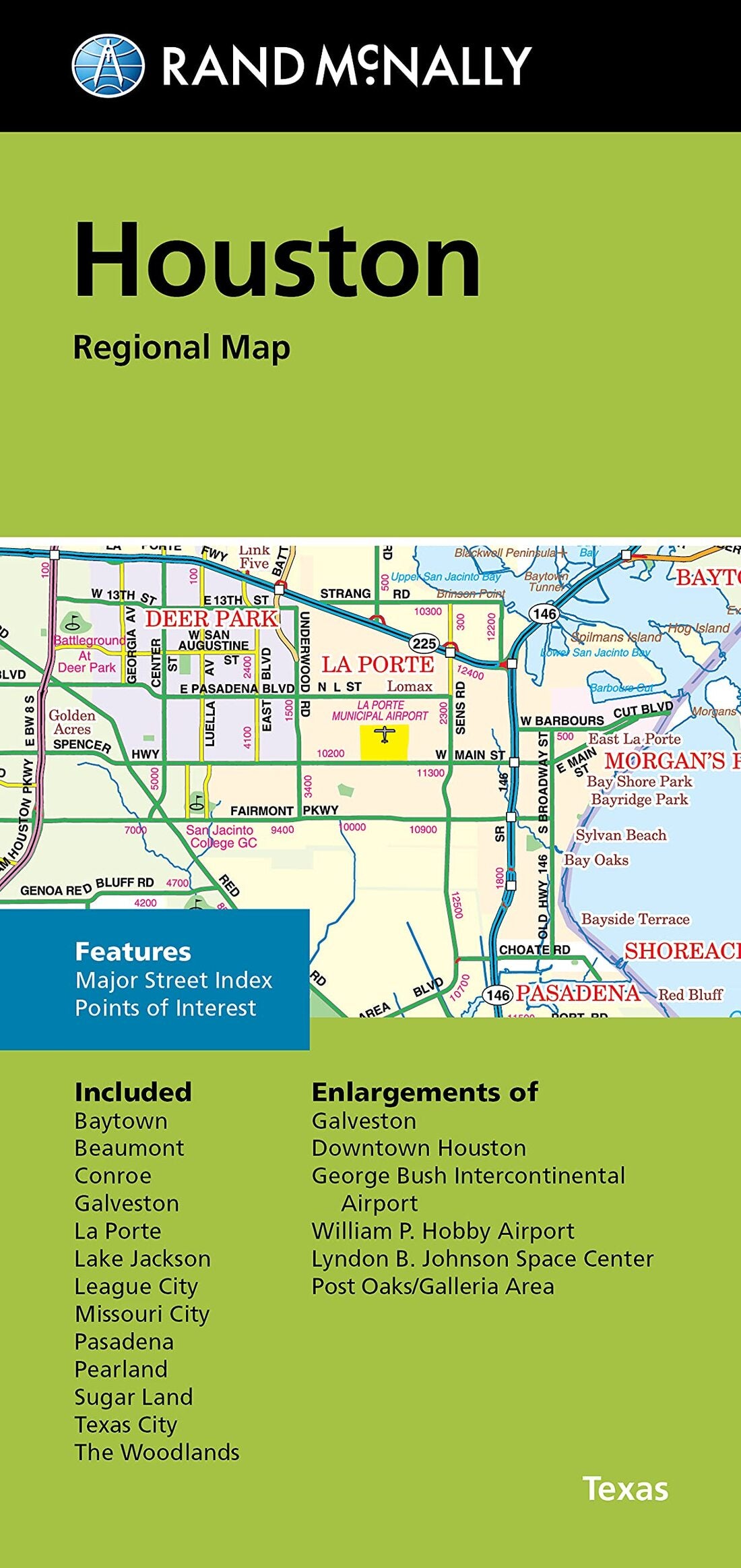 Houston, Texas Regional Road Map