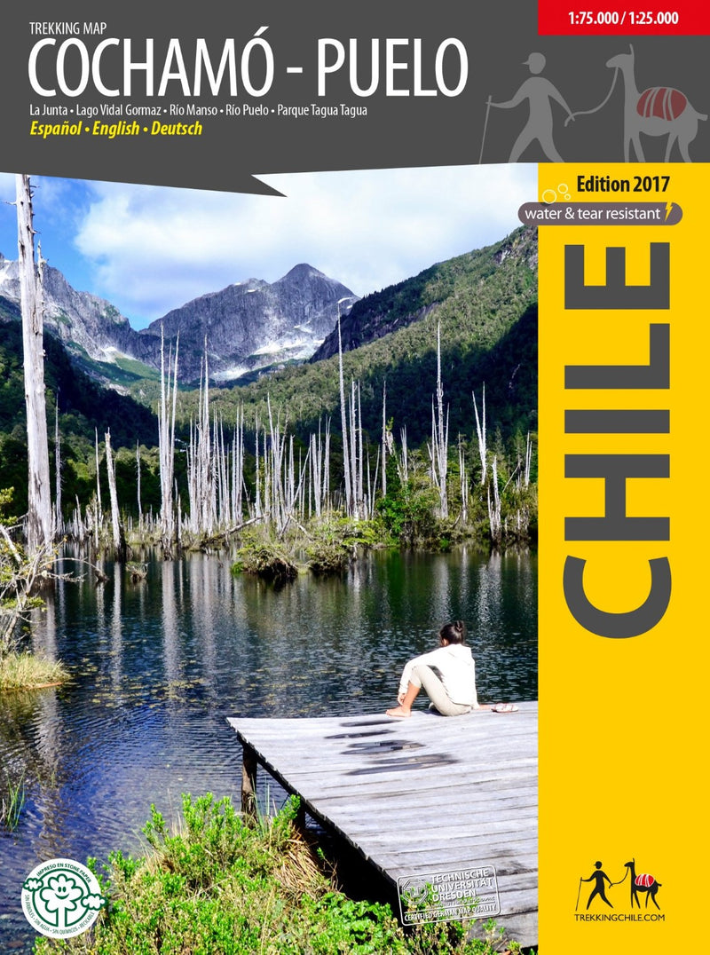 Cochamó - Puelo, Travel And Trekking Map