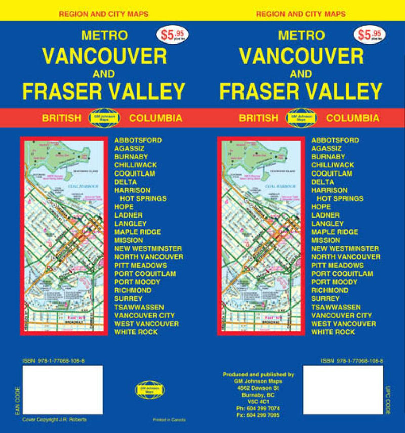 Metro Vancouver And Fraser Valley: Region And City Maps