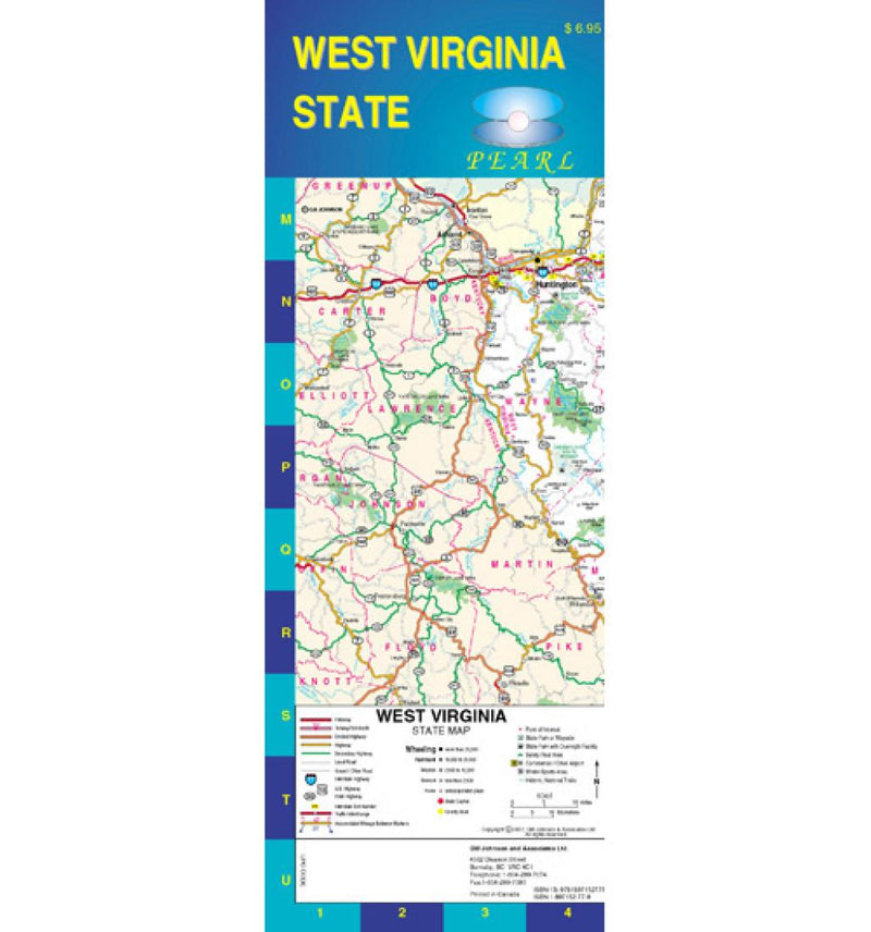 West Virginia State: Pearl Road Map