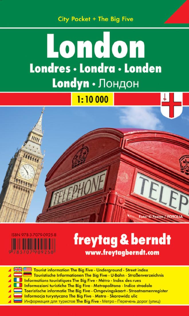 London: City Pocket + The Big Five = Londres = Londra = Londen = Londyn = ?????? Travel Map