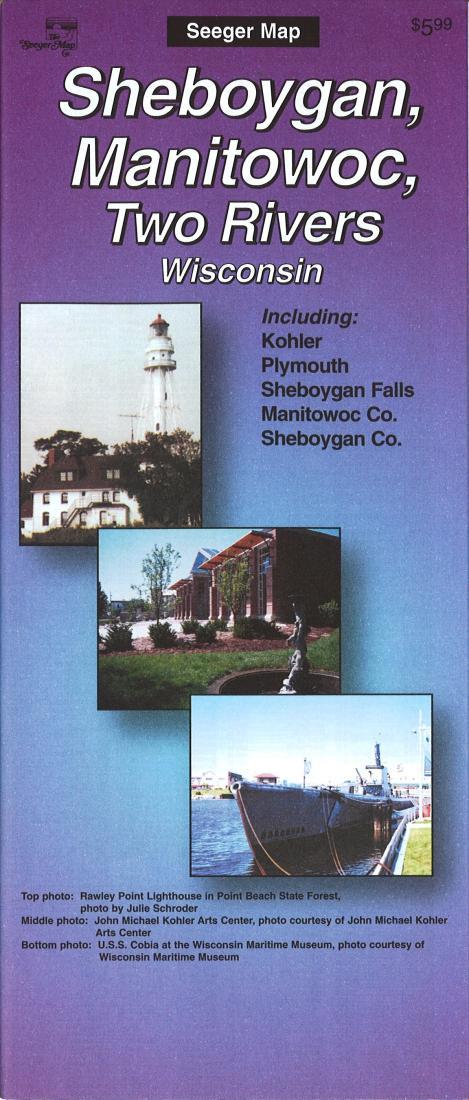 Sheboygan, Manitowoc, Two Rivers: Wisconsin Road Map