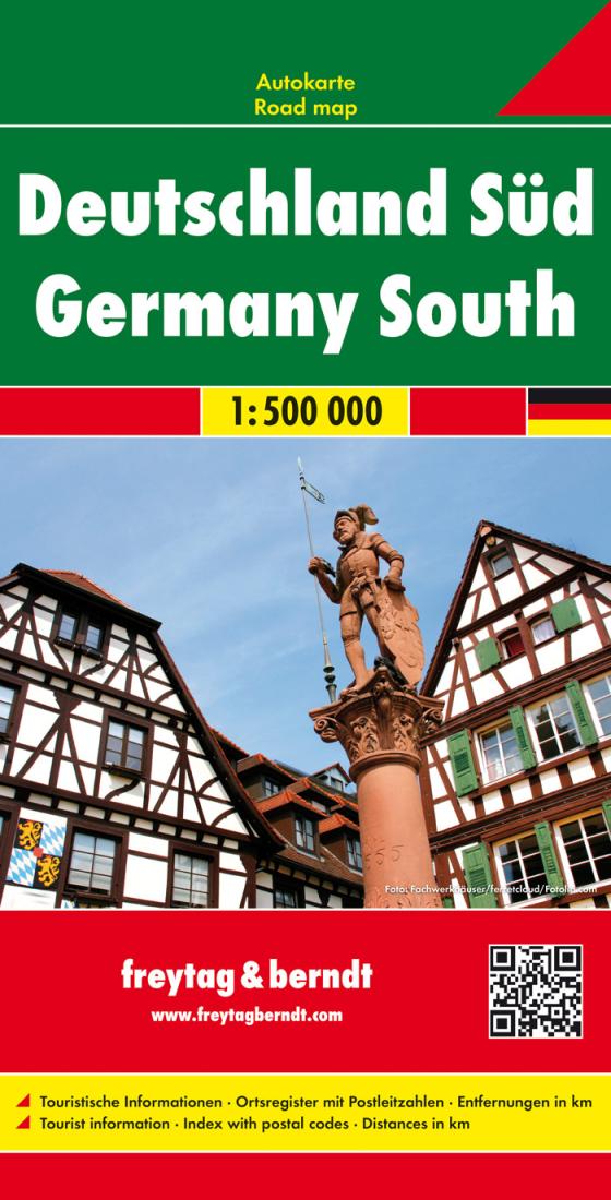 Deutschland Süd = Alemania Sur = Duitsland Zuiden Travel Map