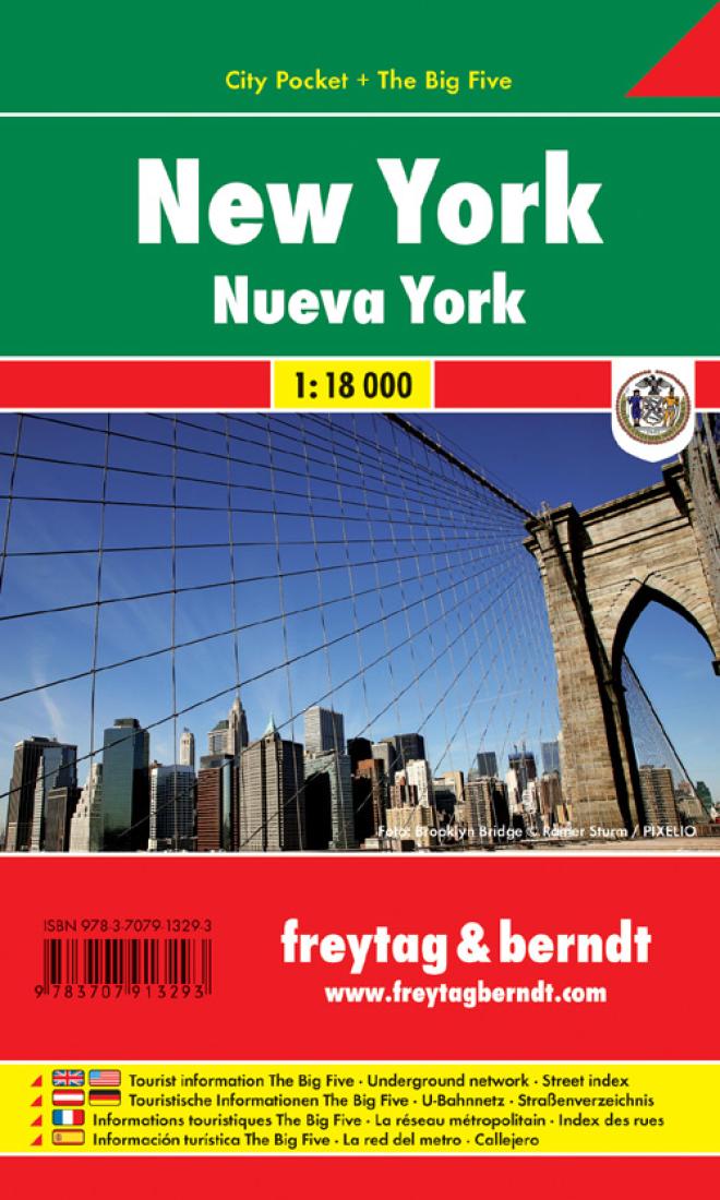 New York City: City Pocket + The Big Five = Nueva York Travel Map