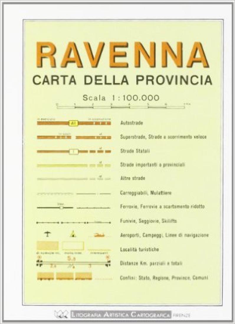 Ravenna: Carta Della Provincia: Scala 1:100.000 Road Map
