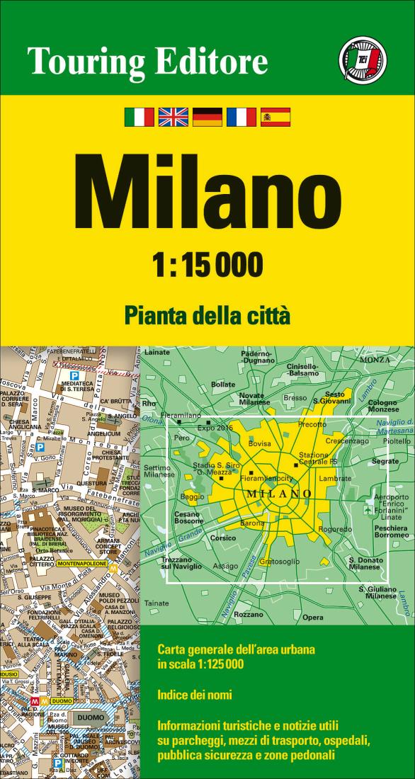 Milano: 1:15 000 Road Map