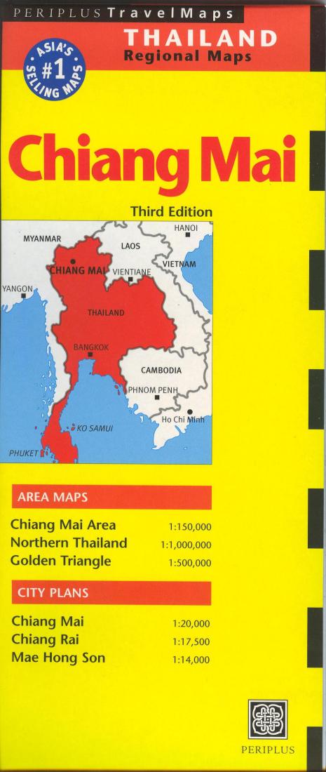 Chiang Mai: Area Maps, Chiang Mai Rea 1:150,000, Northern Thailand 1:1,000,000, Golden Triangle 1:500,000: City Plans, Chiang Mai 1:20,000, Chiang Rai 1:17,500, Mae Hong Son 1:14,000