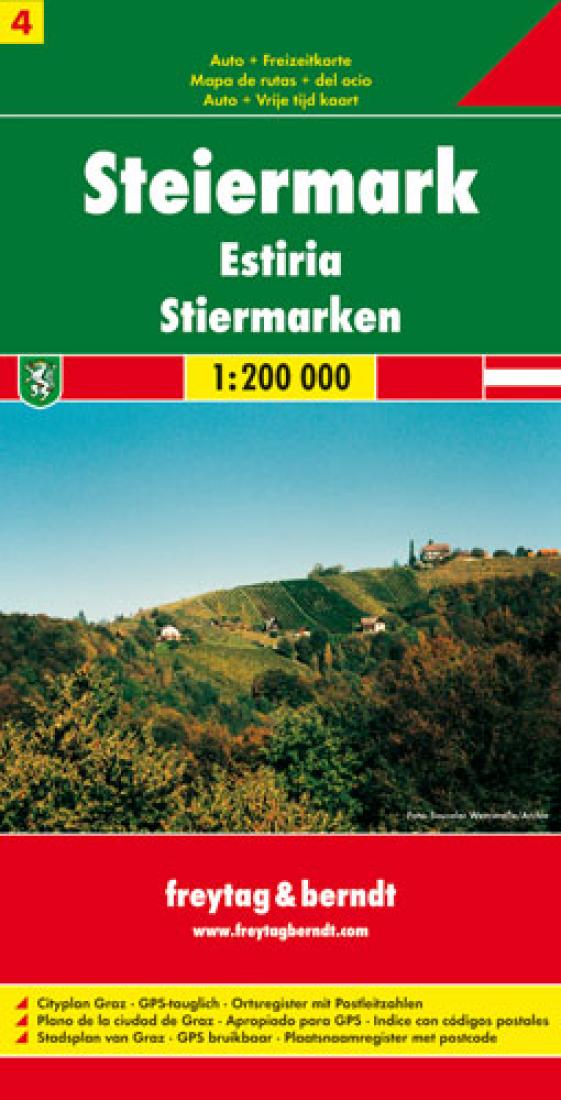 Steiermark = Estiria = Stiermarken Travel Map