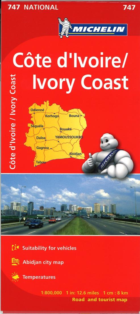 Ivory Coast (747) Road Map