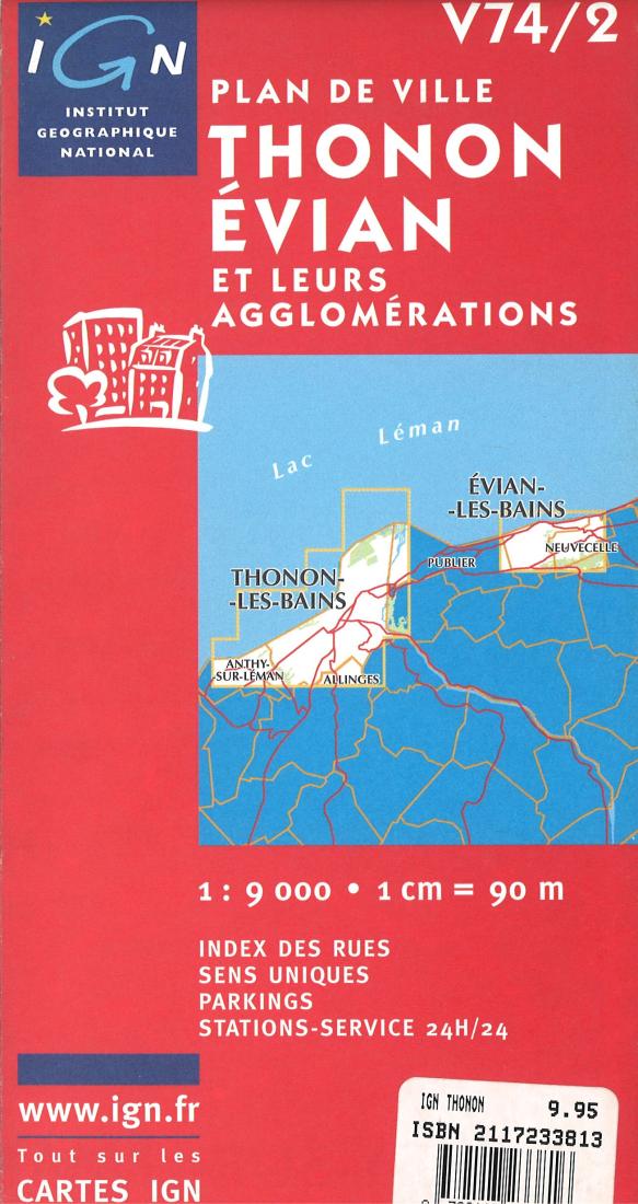 Thonon/Evian Travel Map