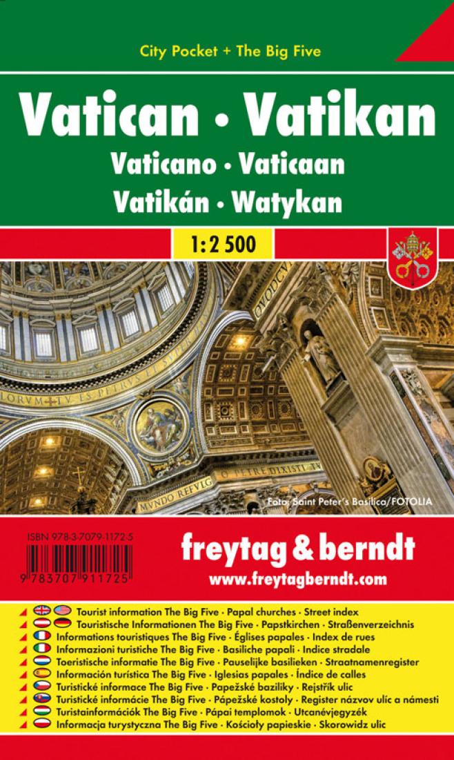 Vatican: City Pocket + The Big Five = Vatikan = Vaticano = Vaticaan = Vatika?N = Watykan Travel Map