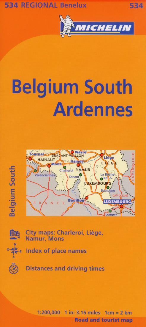 Belgium, SouthArdenne (534) Road Map