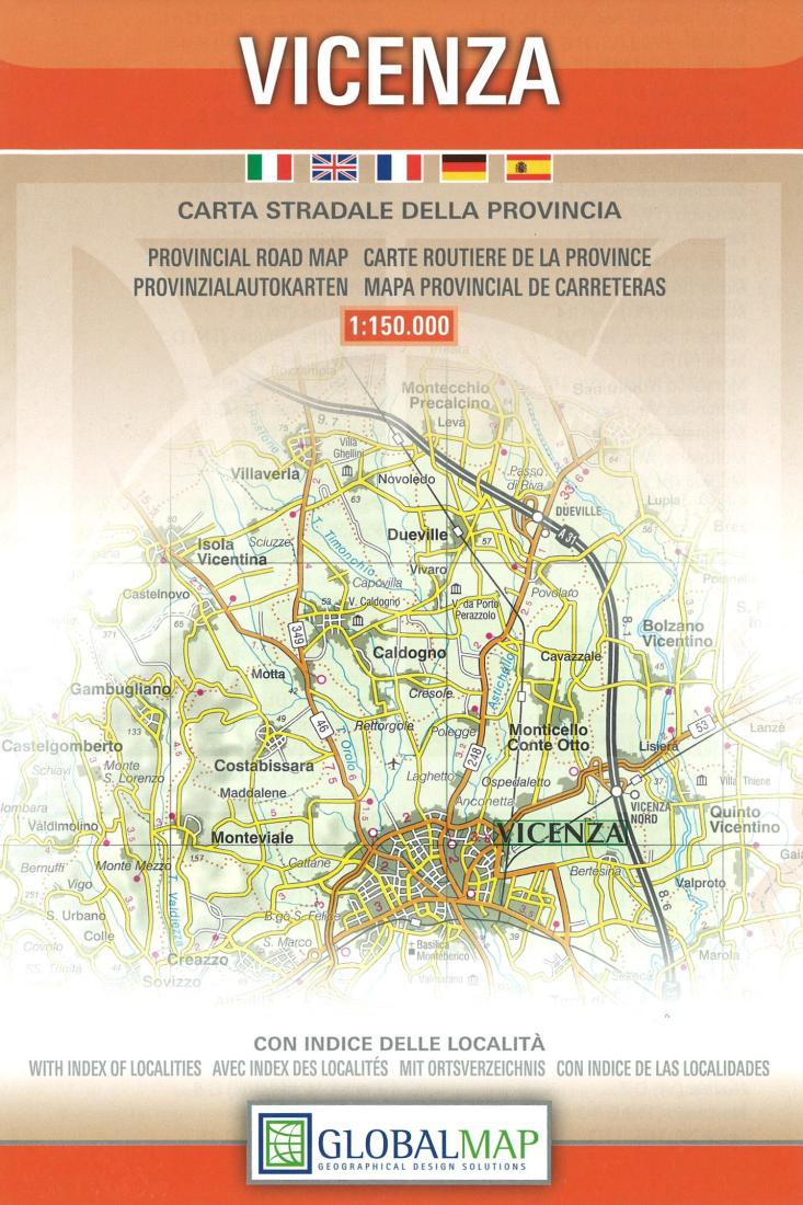 Vicenza: Carta Stradale Della Provincia Road Map