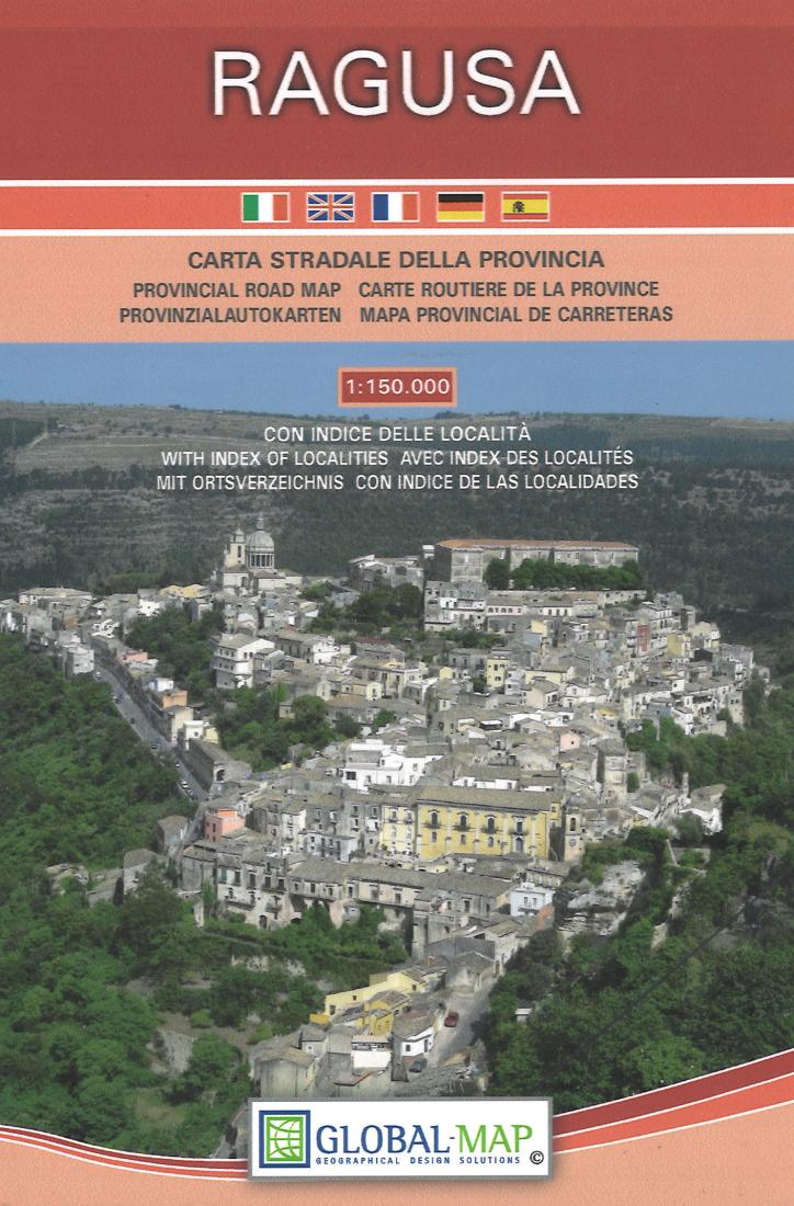Ragusa: Carta Della Provincial: Scala 1:150.000 Road Map