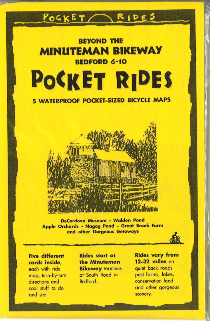 Beyond The Minuteman Bikeway: Bedford 6-10: Pocket Rides: 5 Waterproof Pocket-Sized Bicycle Maps