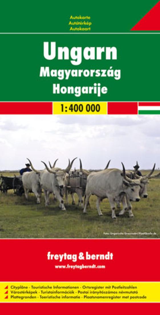 Ungarn = Magyarország = Hongarije Travel Map