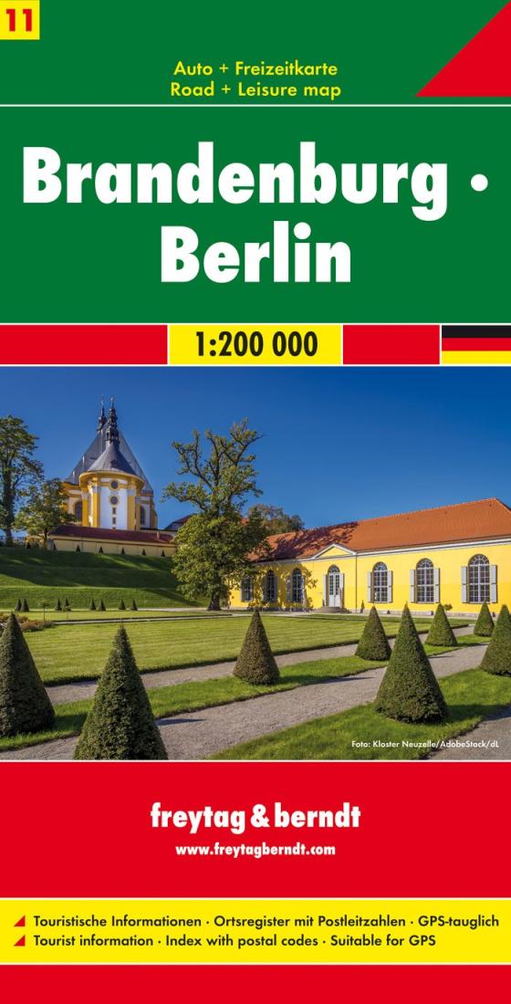 Brandenburg - Berlin 1:200 000 Auto + Freizeitkarte = Brandeburgo - Berli?N 1:200 000 Mapa De Rutas + Del Ocio = Brandebourg - Berlin 1:200 000 Carte Routière + De Loisirs = Brandenburg - Berlin 1:200 000 Road + Leisure Map = Brandeburgo - Berlin 1:2