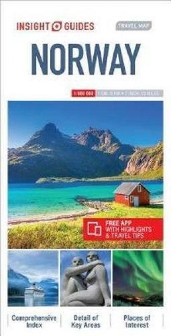 Norway: Insight Guides Travel Map: 1:800 000