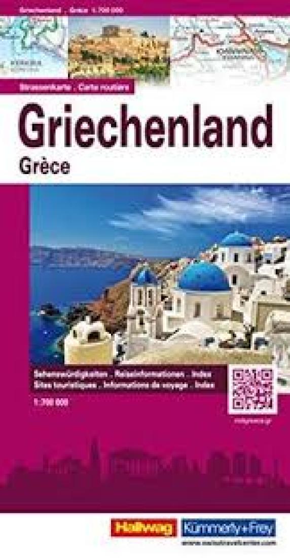 Griechenland = Grèce Travel Map