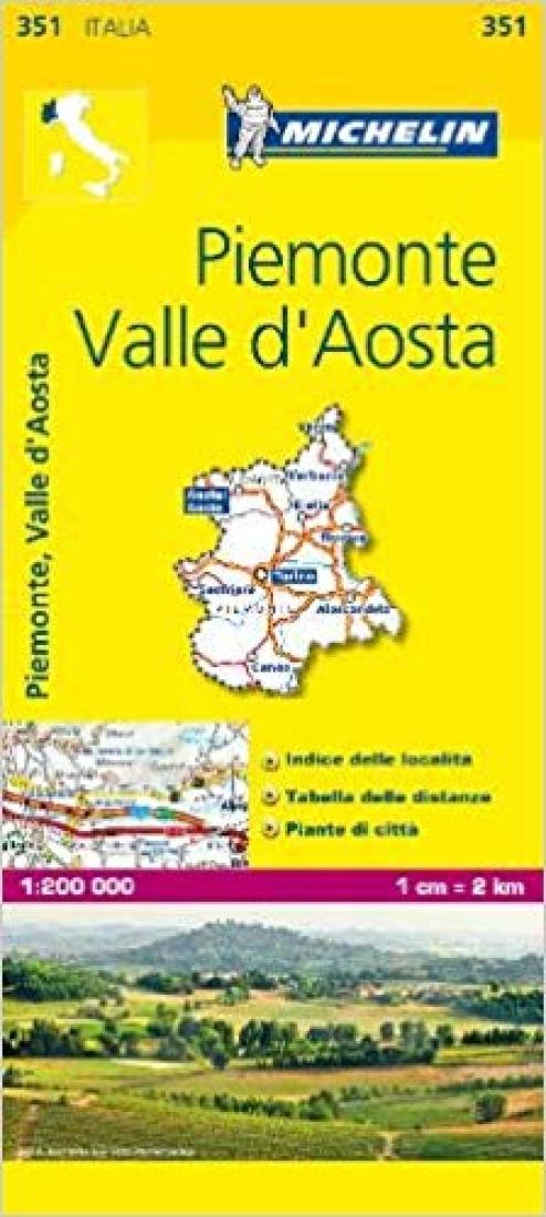 Piemonte, Valle D'Aosta Road Map